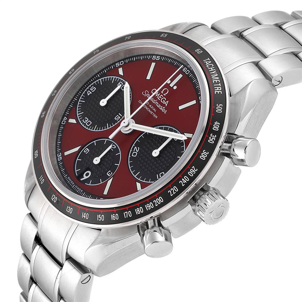 Racing chronograph. Omega Speedmaster Red Bezel. By0011-50e.