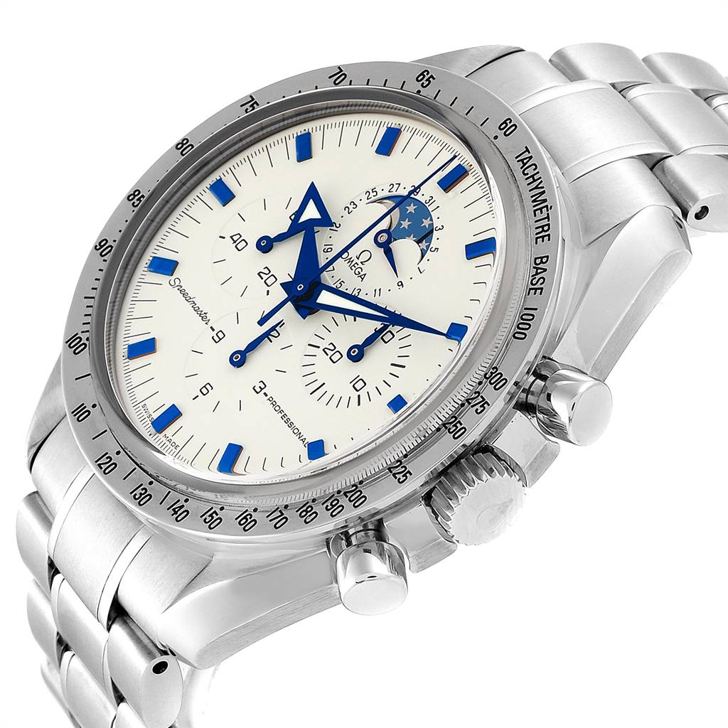 omega speedmaster automatic broad arrow