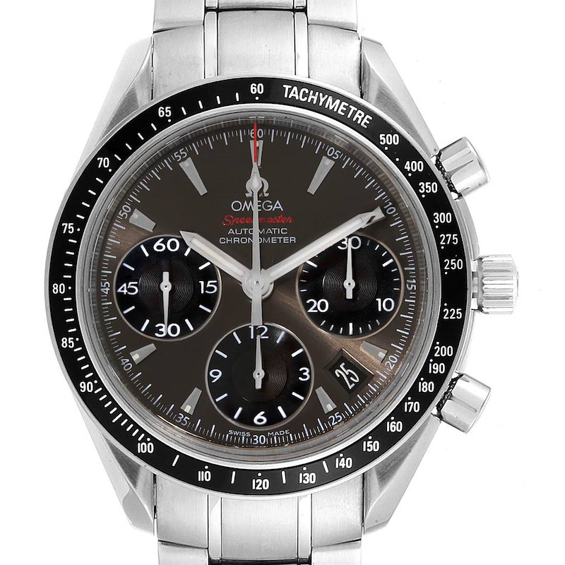 Omega Speedmaster Day-Date Grey Dial Mens Watch 323.30.40.40.06.001 Card SwissWatchExpo