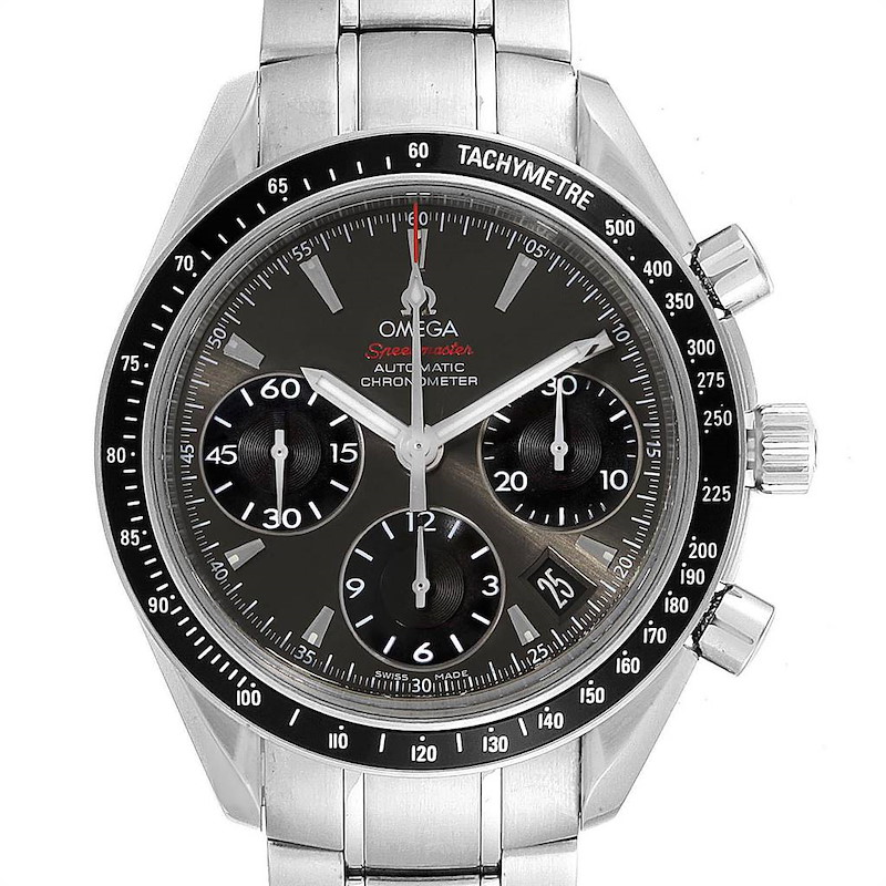 Omega Speedmaster Day Date Grey Dial Watch 323.30.40.40.06.001 SwissWatchExpo