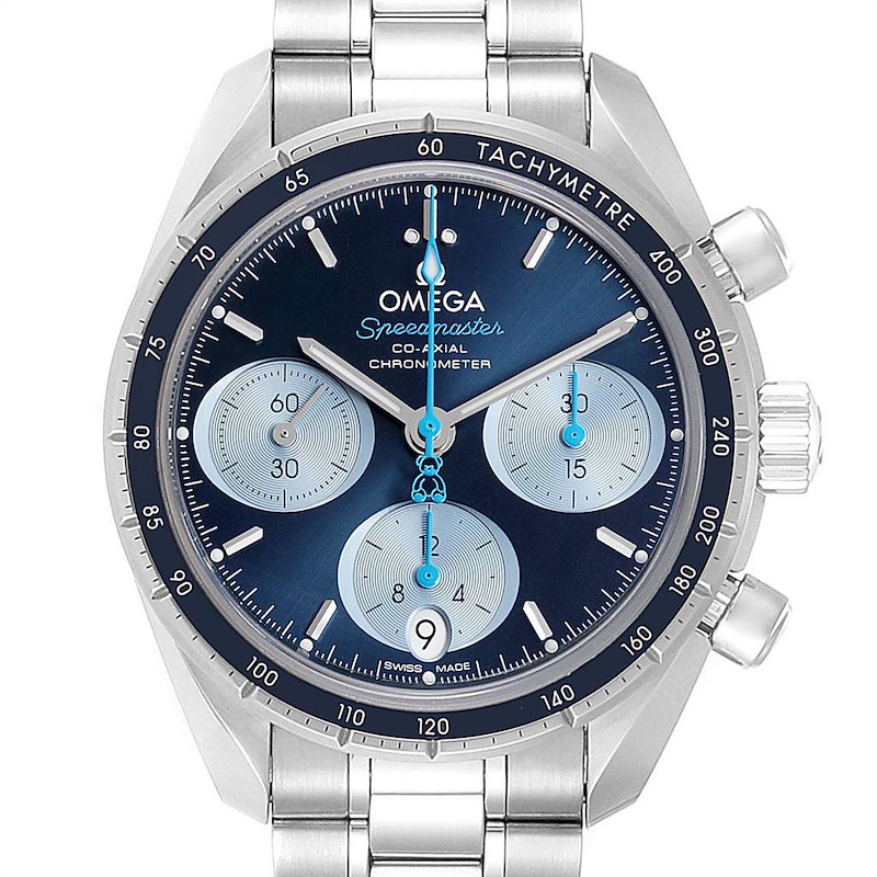 Omega Speedmaster 38 Orbis Blue Dial Mens Watch 324.30.38.50.03.002 SwissWatchExpo