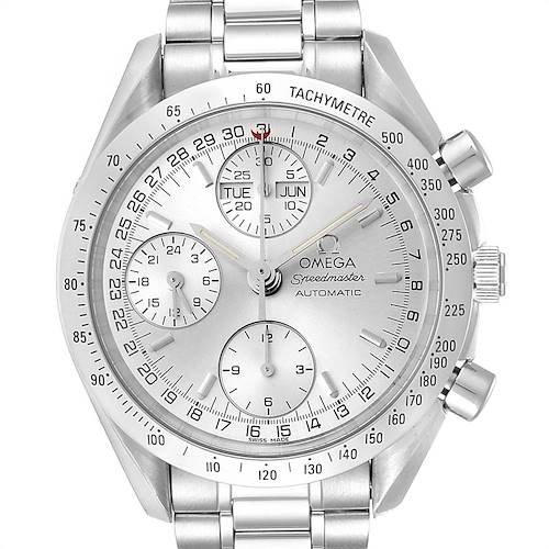 Photo of Omega Speedmaster Day Date Chronograph Silver Dial Mens Watch 3523.30.00
