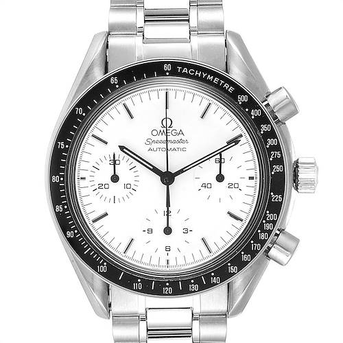 Photo of Omega Speedmaster Reduced Albino White Dial Mens Watch 3510.20 Card