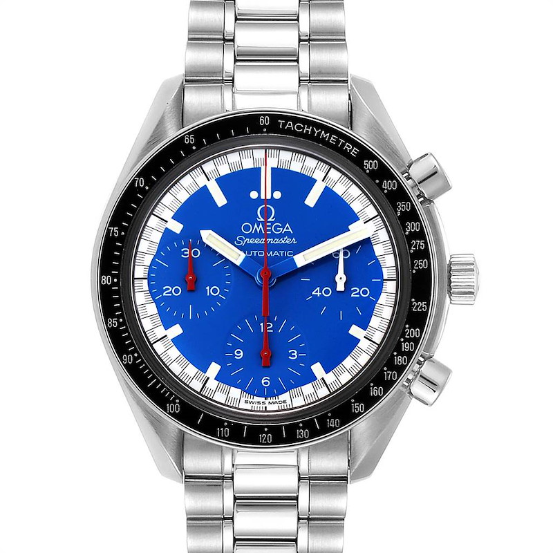 Omega Speedmaster Schumacher Blue Dial Automatic Mens Watch 3510.81.00 SwissWatchExpo