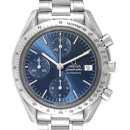 Photo of Omega Speedmaster Date Blue Dial Chronograph Mens Watch 3511.80.00