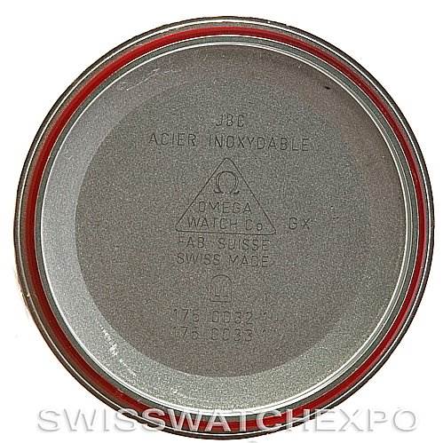 This image shows the inner case back of an Omega Speedmaster 3510.50.00 Men
s Stainless Steel Black Dial 3510.50.00 Men
s Stainless Steel Black Dial watch.