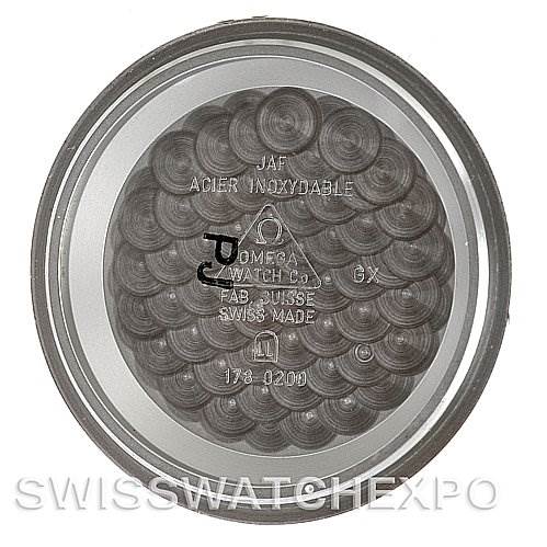 This image shows the inner case back of an Omega Speedmaster 3506.31 Men
s Stainless Steel Silver Dial 3506.31 Men
s Stainless Steel Silver Dial watch.