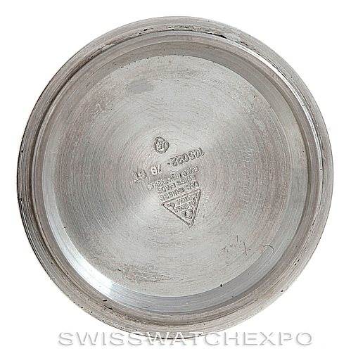 This is the inner view of a case back for an Omega Speedmaster 145.022 Men
s Stainless Steel Black Dial 145.022 Men
s Stainless Steel Black Dial watch.