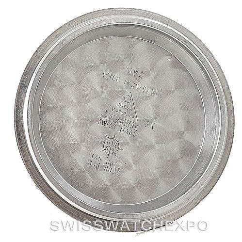 This image shows the inner case back of an Omega Speedmaster 3570.50.00 Men
s Stainless Steel Black Dial 3570.50.00 Men
s Stainless Steel Black Dial watch.