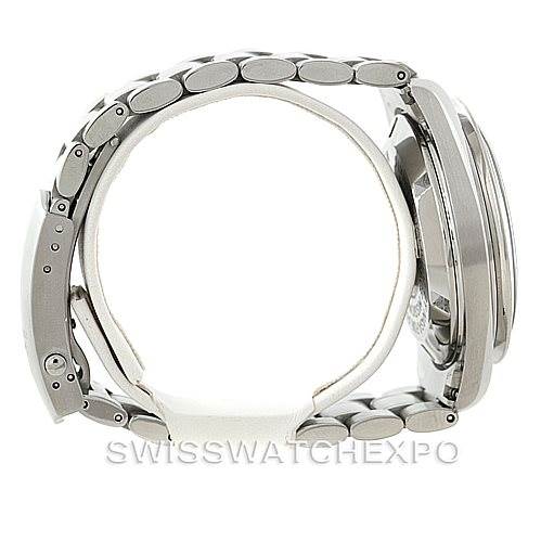 This is a side view of the Omega Speedmaster 3570.50.00 Men
s Stainless Steel Black Dial 3570.50.00 Men
s Stainless Steel Black Dial watch, showing the bracelet and case profile.