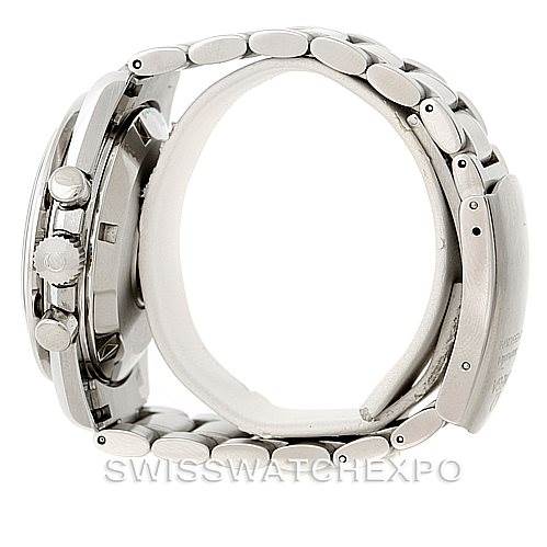 The image shows the side profile and clasp of the Omega Speedmaster 3594.50.00 Men
s Stainless Steel Black Dial 3594.50.00 Men
s Stainless Steel Black Dial watch.