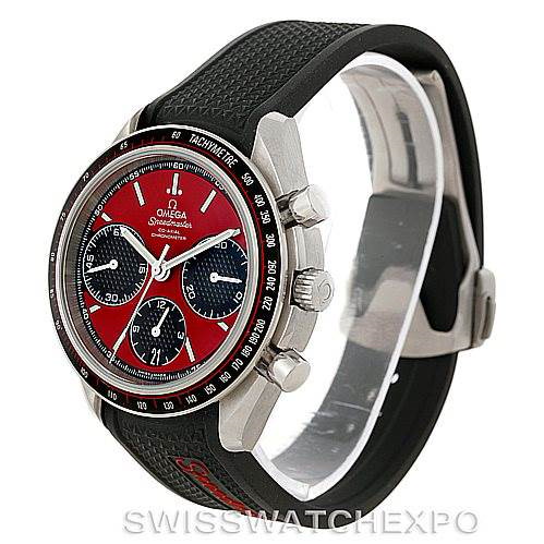Omega Speedmaster Racing Red Dial Mens Watch 32632405011001 Unworn SwissWatchExpo