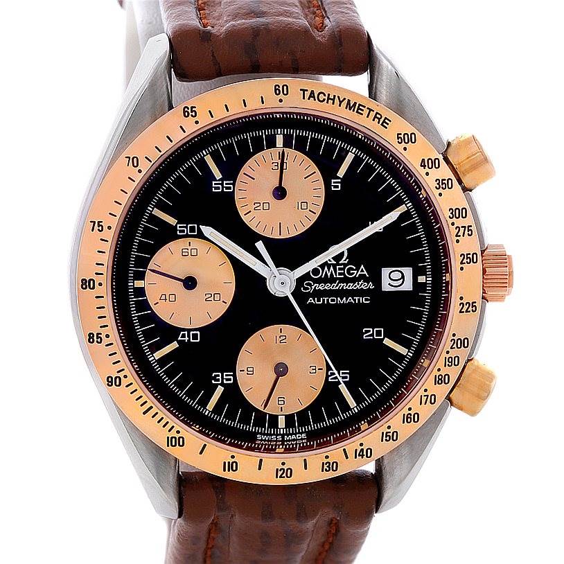 omega speedmaster rose gold watch