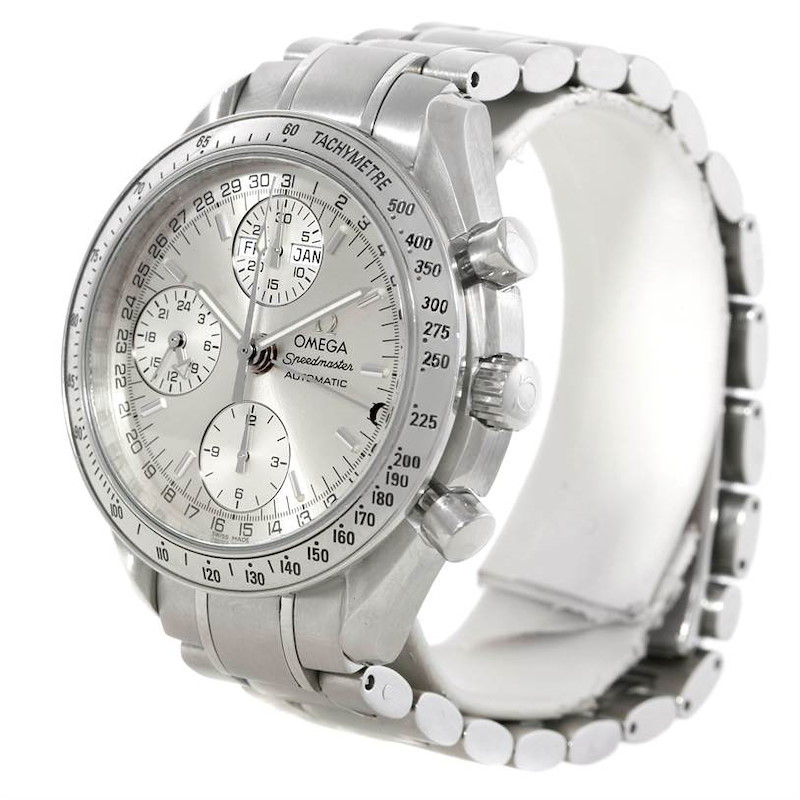 Omega Speedmaster Silver Dial Automatic Day Date Mens Watch 3523.30.00 SwissWatchExpo