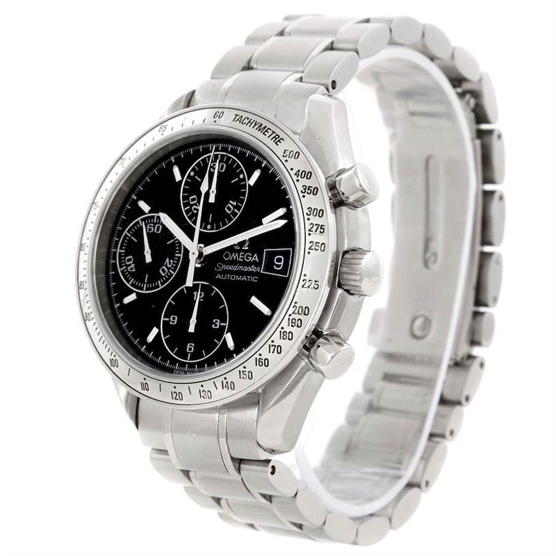 Omega Speedmaster Date Black Dial Mens Automatic Watch 3513.50.00 SwissWatchExpo