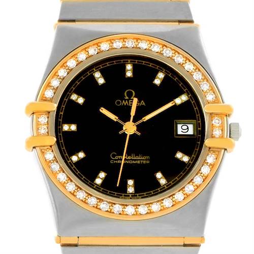 Photo of Omega Constellation Steel 18K Yellow Gold Diamond Mens Watch