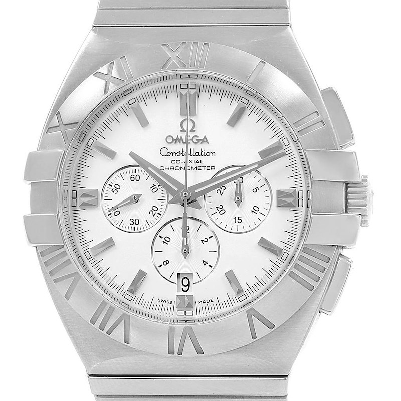 Omega Constellation Double Eagle Chronograph Watch 1514.20.00 Box Card SwissWatchExpo