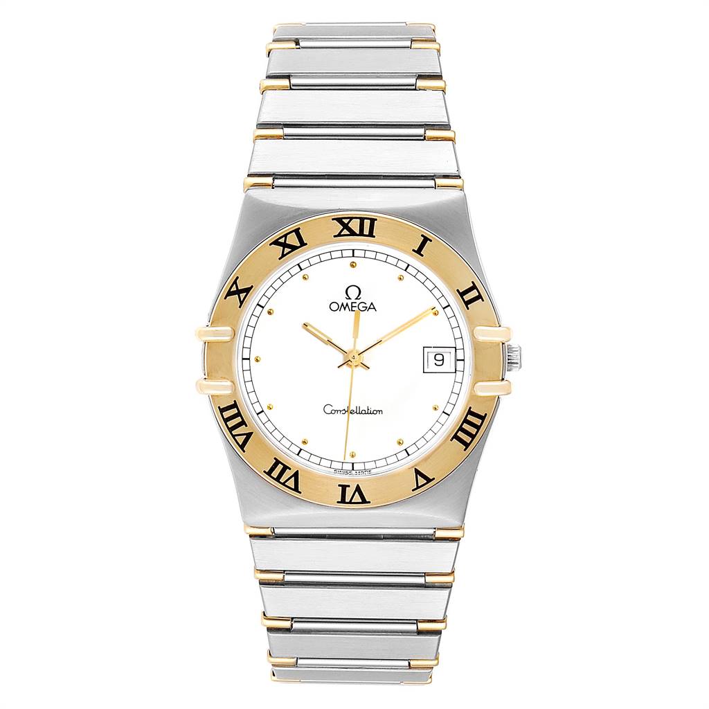 Omega Constellation Steel 18K Yellow Gold Mens Watch 396.1076 ...