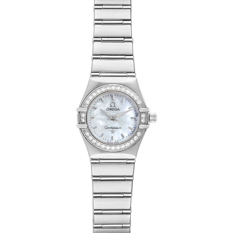 Omega Constellation My Choice Mini Diamond Steel Watch 1466.71.00 SwissWatchExpo