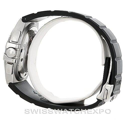 The image shows a side profile of the Omega Constellation 1819.51.91 Men's Stainless Steel Black Dial 1819.51.91 Men's Stainless Steel Black Dial watch, highlighting the clasp, case back, and part of the strap.