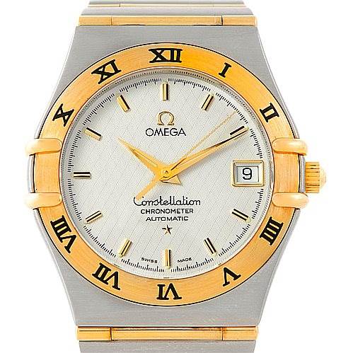 Omega Constellation Steel 18K Yellow Gold Mens Watch 1202.30.00 Unworn ...