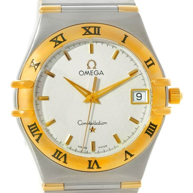 Omega Constellation Steel 18K Yellow Gold Mens Watch 1312.30.00 ...