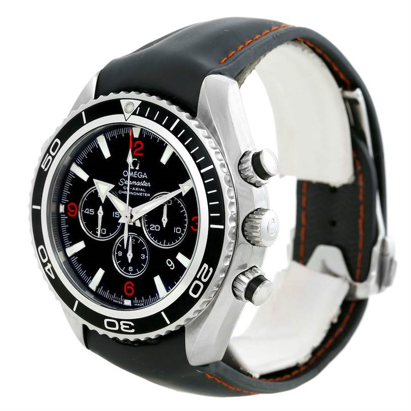 Omega Seamaster Planet Ocean Rubber Strap Chronograph Watch 2210.51.00 SwissWatchExpo