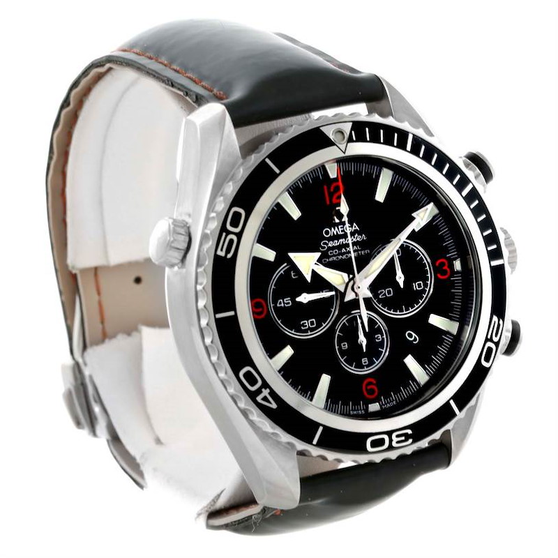 Omega Seamaster Planet Ocean Rubber Strap Chronograph Watch 2210.51.00 SwissWatchExpo