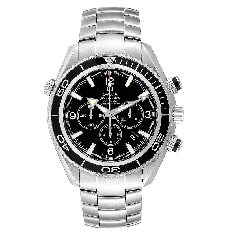 Omega Seamaster Planet Ocean Chronograph Mens Watch 2210.50.00 Card SwissWatchExpo