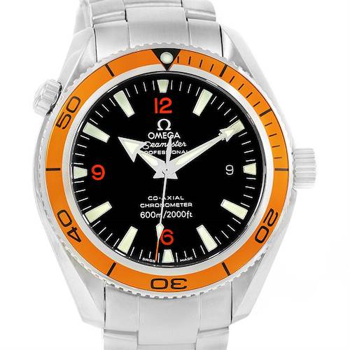 Photo of Omega Seamaster Planet Ocean Orange Bezel Mens Watch 2209.50.00