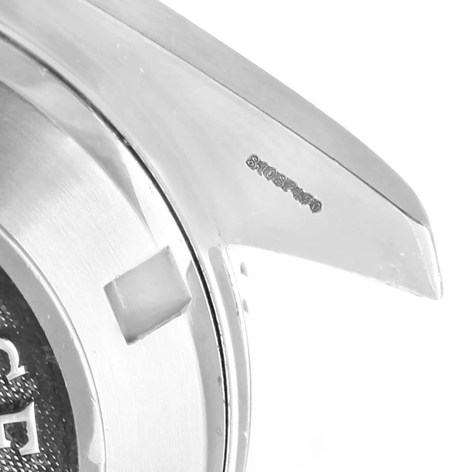 This image shows a close-up of the lugs and part of the case back of the Omega Planet Ocean 2209.50.00 Men
s Stainless Steel Black Dial 2209.50.00 Men
s Stainless Steel Black Dial watch.