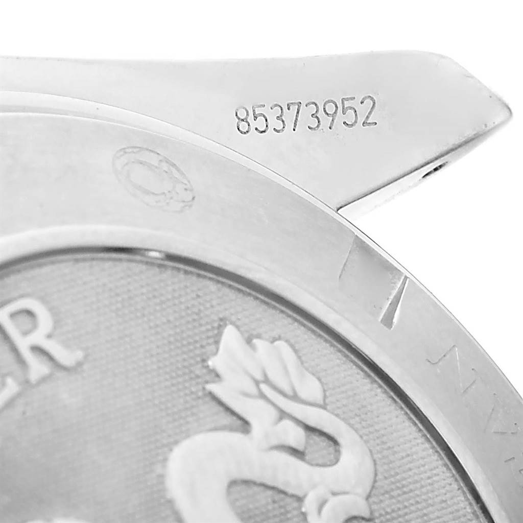 The image shows the engraved serial number and part of the case back of an Omega Planet Ocean 2200.50.00 Men's Stainless Steel Black Dial 2200.50.00 Men's Stainless Steel Black Dial watch.