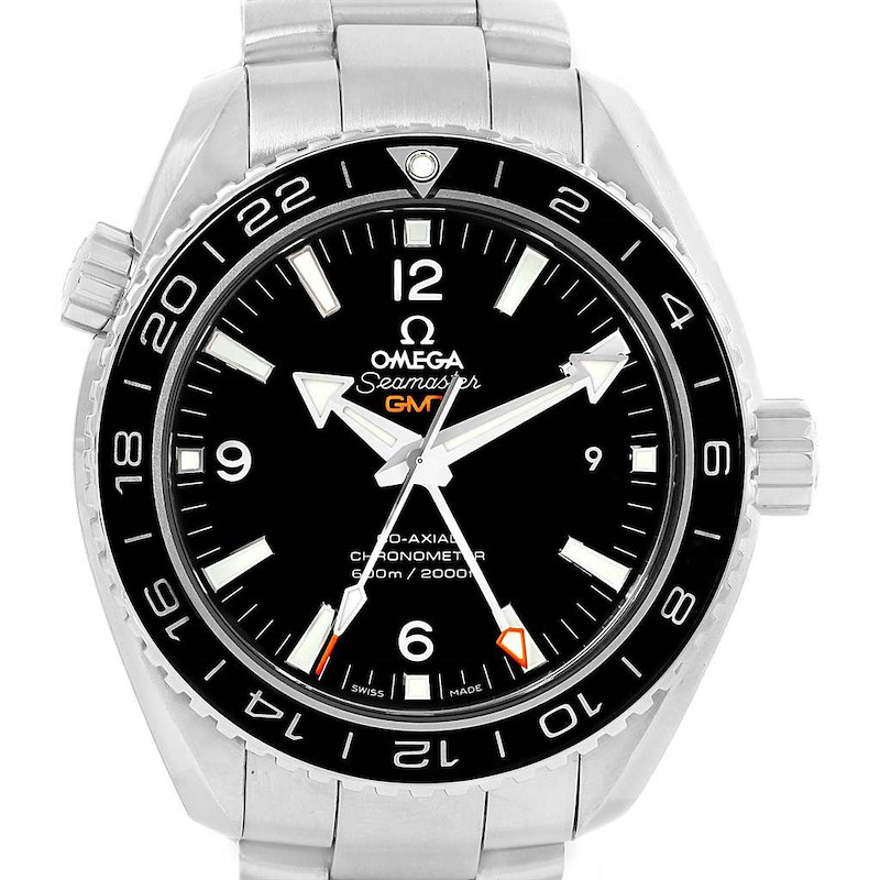 Omega Seamaster Planet Ocean GMT Watch 232.30.44.22.01.001 Box Papers SwissWatchExpo