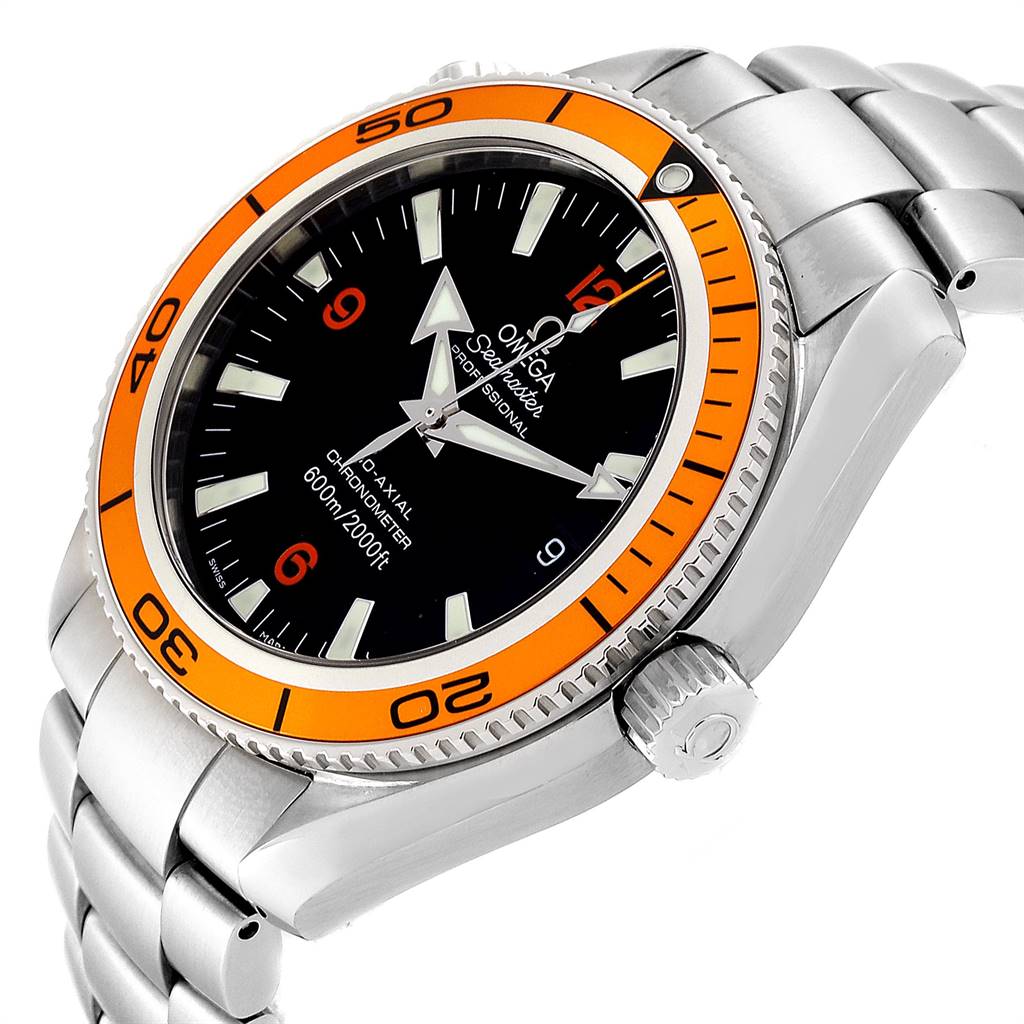 Omega Seamaster Planet Ocean Orange Bezel Automatic Watch ...