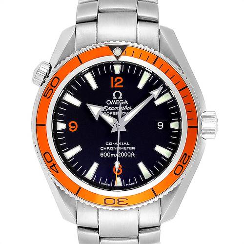 Photo of Omega Seamaster Planet Ocean Orange Bezel Watch 2209.50.00 Box Card
