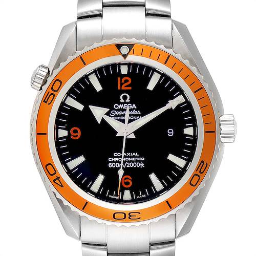 Photo of Omega Seamaster Planet Ocean XL Orange Bezel Mens Watch 2208.50.00 Card