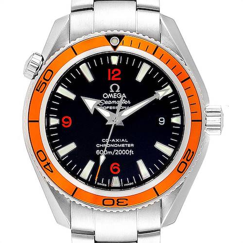 Photo of Omega Seamaster Planet Ocean Orange Bezel Watch 2209.50.00 Box Card