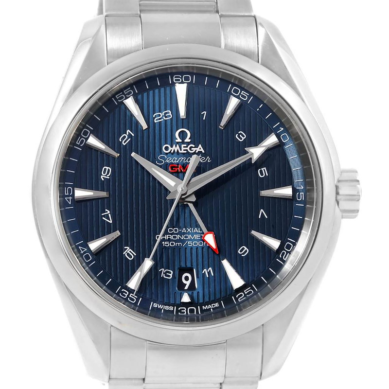 Omega Seamaster Aqua Terra GMT Co-Axial Watch 231.10.43.22.03.001 SwissWatchExpo