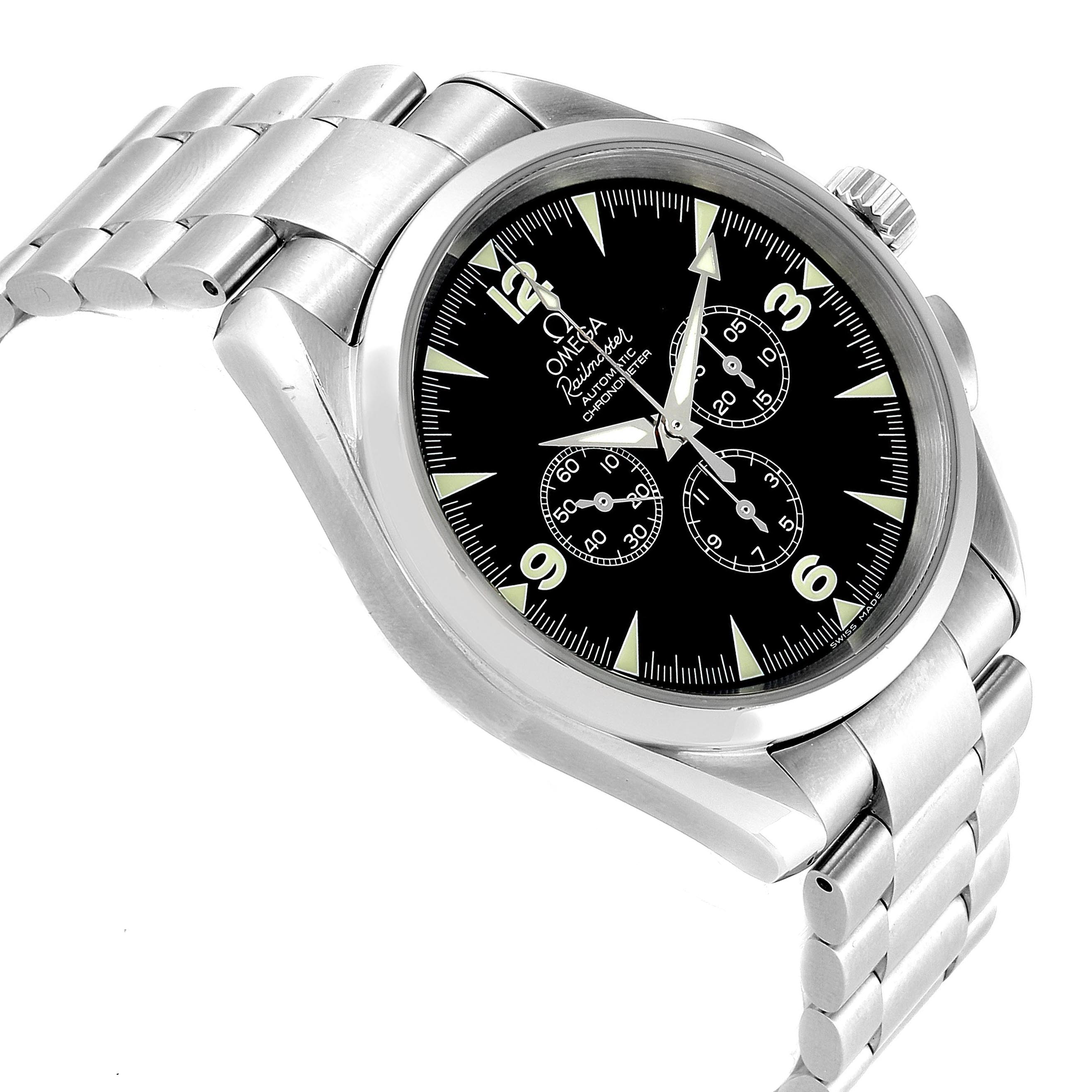 The image shows an Omega Aqua Terra 2512.52.00 Men's Stainless Steel Black Dial 2512.52.00 Men's Stainless Steel Black Dial watch at an angle, highlighting its black dial, hour markers, and stainless steel bracelet.