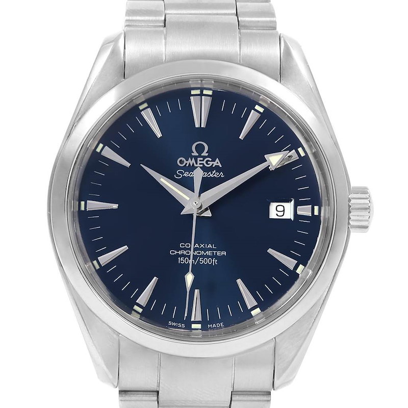 Omega Seamaster Aqua Terra Blue Dial Steel Mens Watch 2503.80.00 SwissWatchExpo