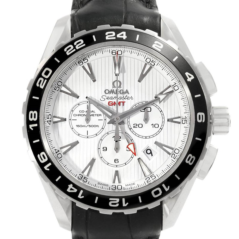 Omega Seamaster Aqua Terra GMT Watch 231.13.44.52.04.001 Box Papers SwissWatchExpo
