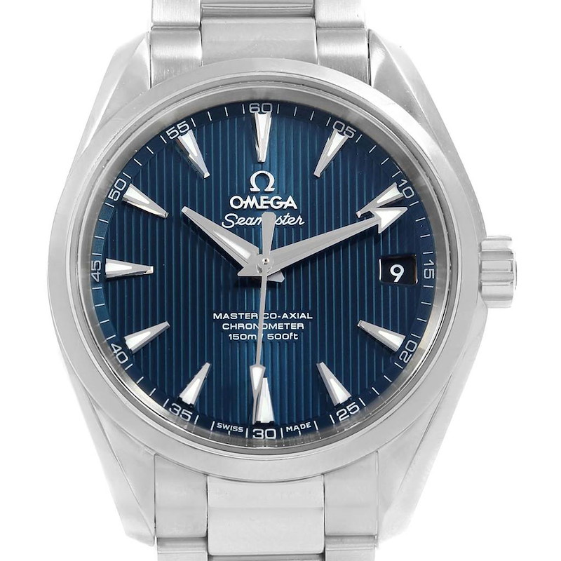 Omega Seamaster Aqua Terra Blue Dial Mens Watch 231.10.39.21.03.002 SwissWatchExpo