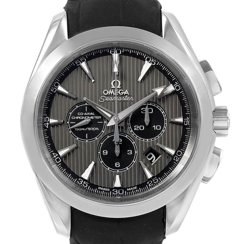 Omega Aqua Terra 44 Chrono Steel Watch 231.13.44.50.06.001 Card SwissWatchExpo