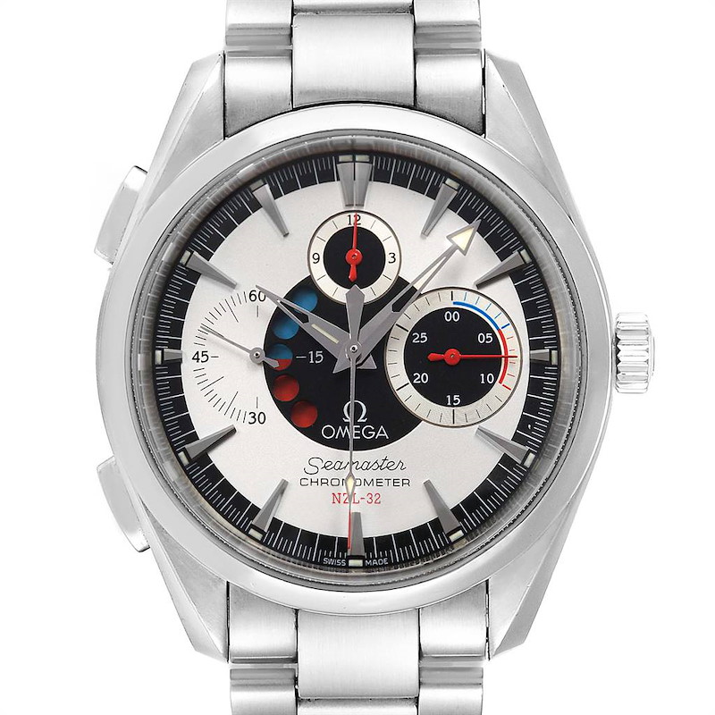 Omega Seamaster Aqua Terra NZL-32 Regatta Chronograph Watch 2513.30.00 SwissWatchExpo