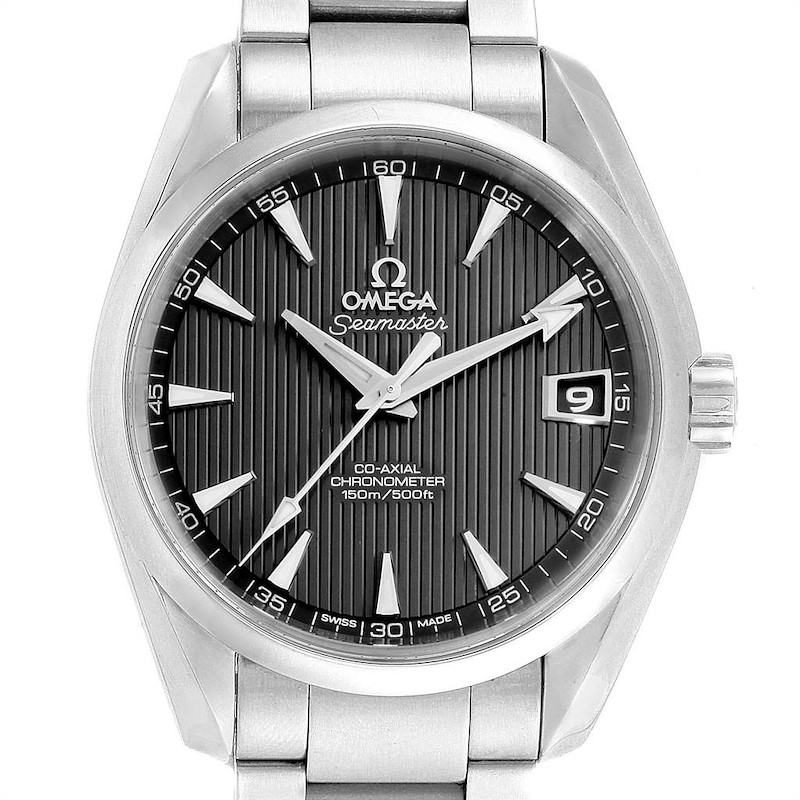 Omega Seamaster Aqua Terra Grey Teak Dial Watch 231.10.39.21.06.001 SwissWatchExpo