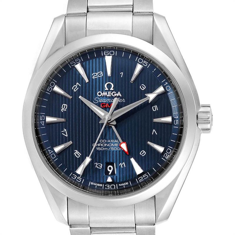 Omega Seamaster Aqua Terra GMT Co-Axial Watch 231.10.43.22.03.001 SwissWatchExpo