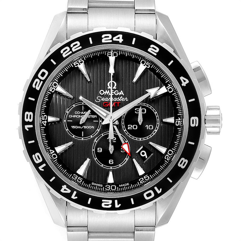 Omega Seamaster Aqua Terra GMT Watch 231.10.44.52.06.001 Box Card SwissWatchExpo