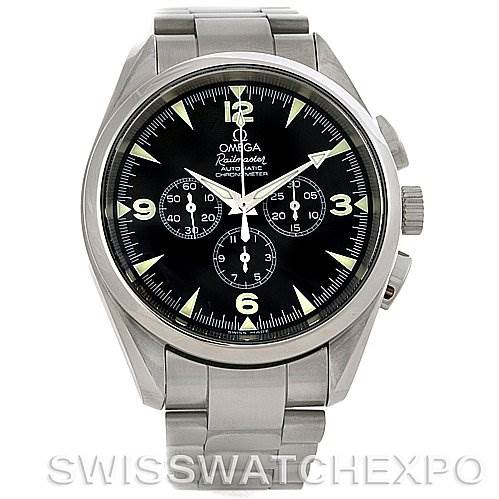 The image shows the front view of the Omega Aqua Terra 2512.52 Men
s Stainless Steel Black Dial 2512.52 Men
s Stainless Steel Black Dial watch, highlighting its face, bezel, and stainless steel bracelet.