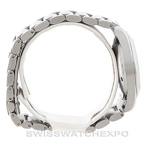 This image shows a side profile of the Omega Aqua Terra 2518.30.00 Men
s Stainless Steel Silver Dial 2518.30.00 Men
s Stainless Steel Silver Dial watch, highlighting the bracelet and case.