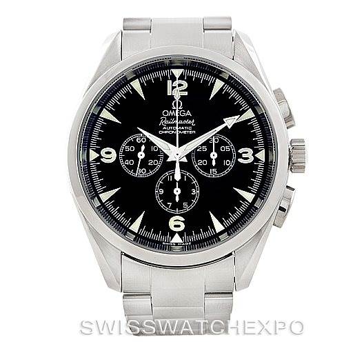 This is a front view of an Omega Aqua Terra 2512.52.00 Men
s Stainless Steel Black Dial 2512.52.00 Men
s Stainless Steel Black Dial watch, showing the face, bezel, and part of the bracelet.
